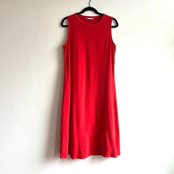 red summer dress zara Zara Red Summer Dress